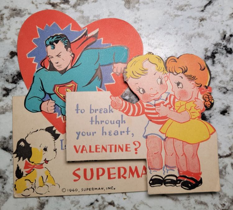 DC Comic Superman Valentine Card