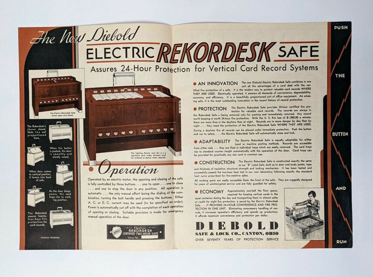 Diebold Electric Rekordesk Safe