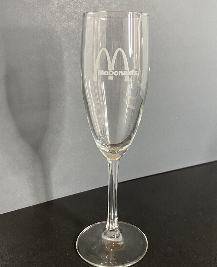 McDonald's Champagne Flute or Wine Glass