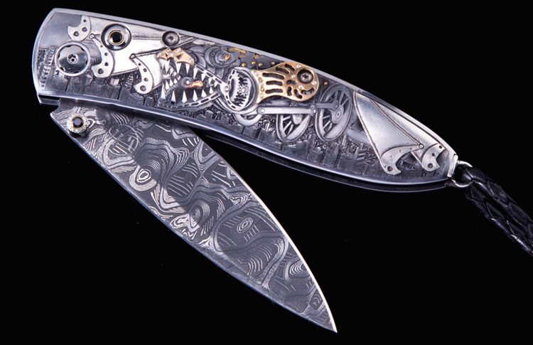 Monarch Steampunk Dragon Knife by William Henry