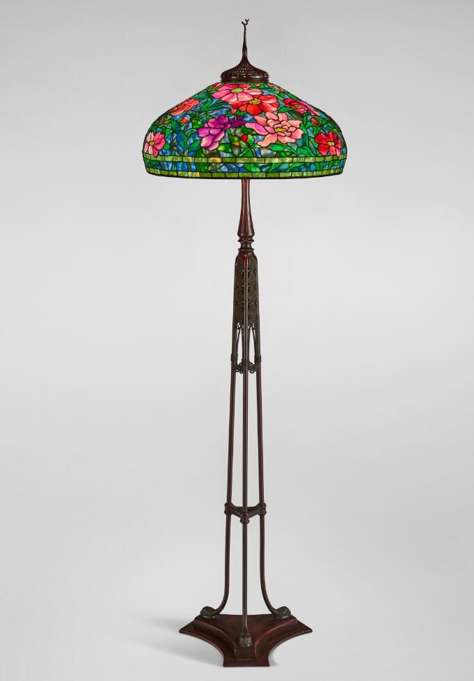 'PEONY' FLOOR LAMP, CIRCA 1915 sold for $144,900