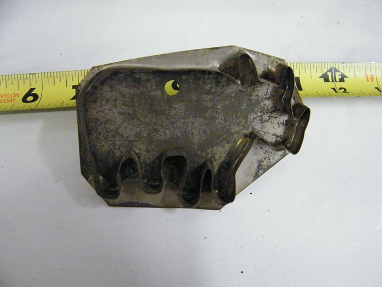 Pre-War Handmade Soldered Metal Rhinoceros Cookie Cutter
