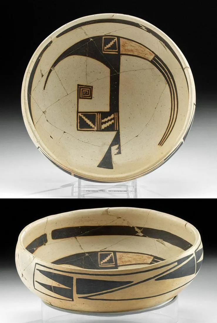 Puebloan Jeddito Bowl from 13th Century