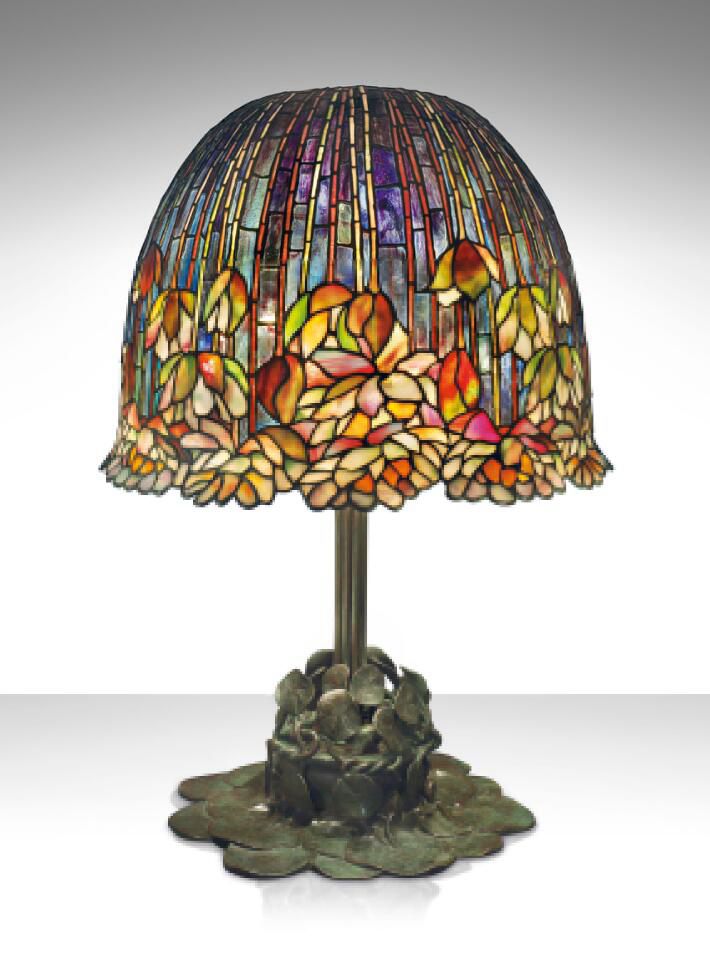 RARE 'POND LILY' TABLE LAMP, CIRCA 1903 sold for $3,372,500