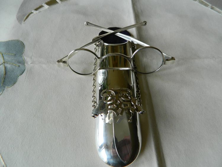 Rare Antique Solid Silver Spectacles