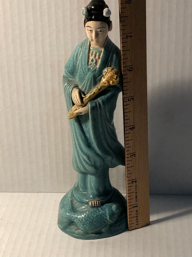 Rare Tall Antique Chinese Export Figurine Mud Woman sold for $177.50