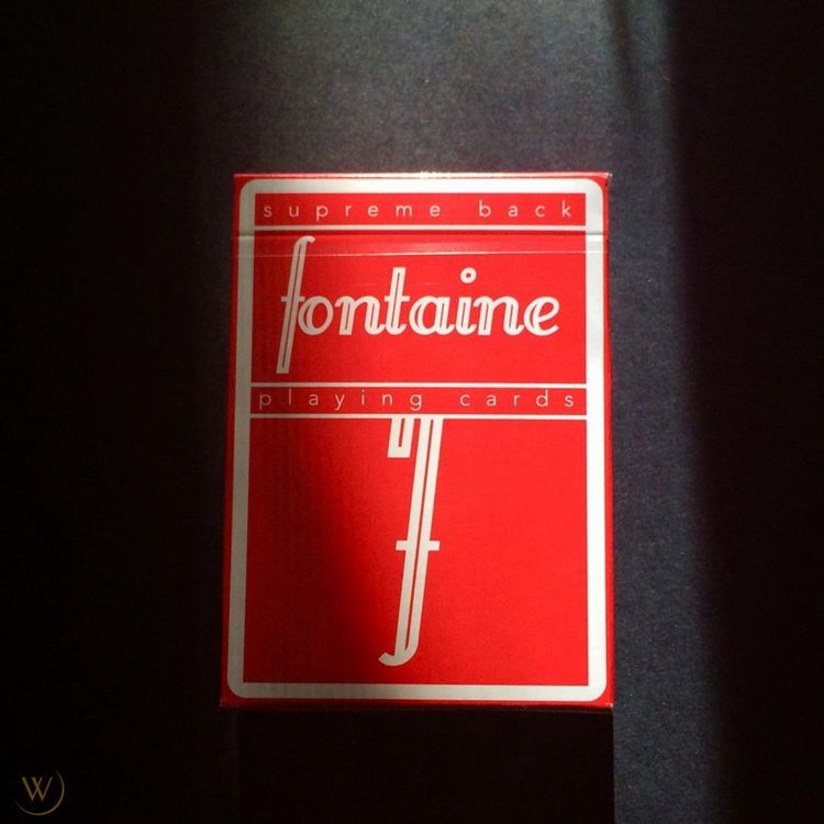 Red Fontaine Playing Cards