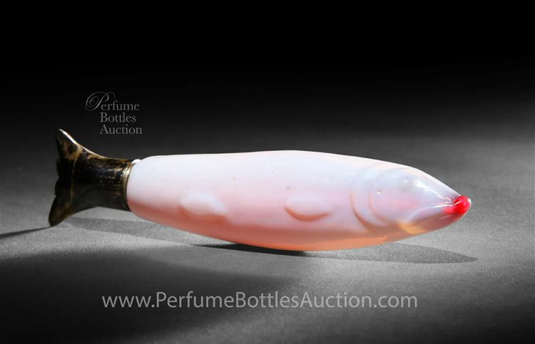Thomas Webb Cameo Fish Glass Perfume Bottle – Circa 1880