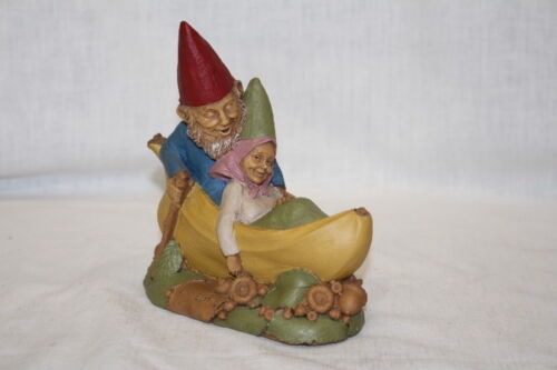 Tom Clark Gnome 'Love Boat' with Story 1992 Woodsprite Couple