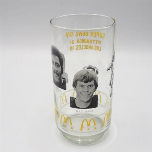 Vintage McDonald's Pittsburgh Steelers Super Bowl XIV Glass