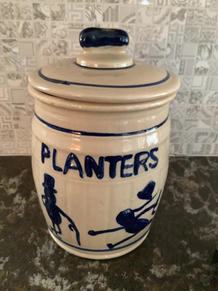 Vintage Rare Planters Peanuts Ceramic Cookie Jar