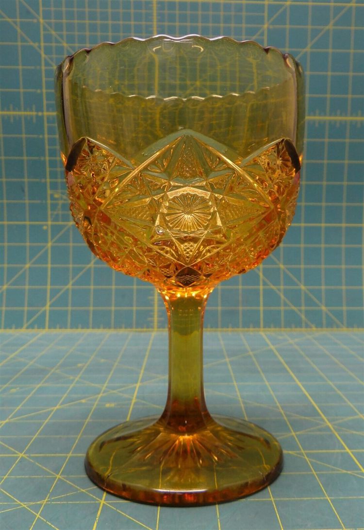 Yellow Depression Glass Amberina Drinkware