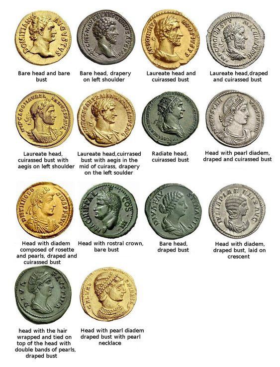 14 coins of Roman