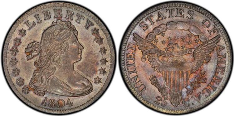 1804 Draped Bust Quarter Heraldic Eagle Reverse