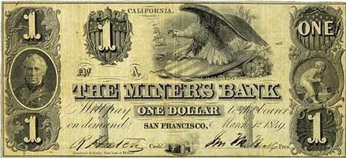 1849 One Dollar on Demand