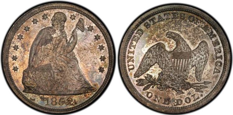 1852 Seated Liberty Dollar