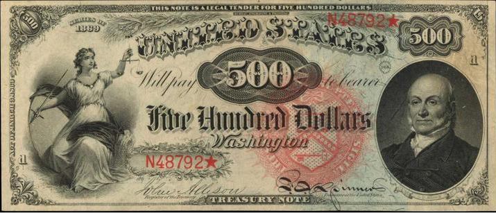 1869 $500 Legal Tender Note