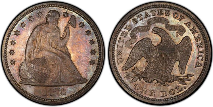 1873 CC Seated Liberty Dollar