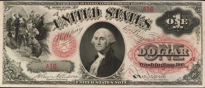 1875 $1 Legal Tender Note