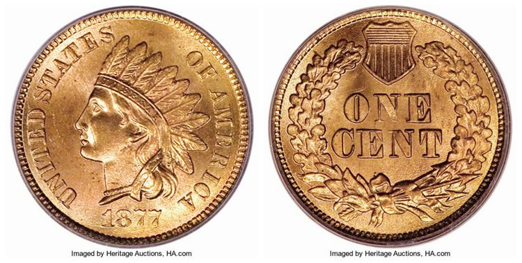 1877 Indian Head Penny
