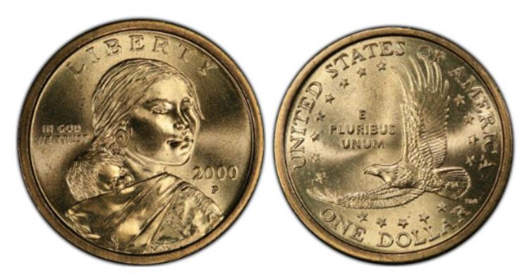 2000-P Sacagawea Dollar Wounded Eagle