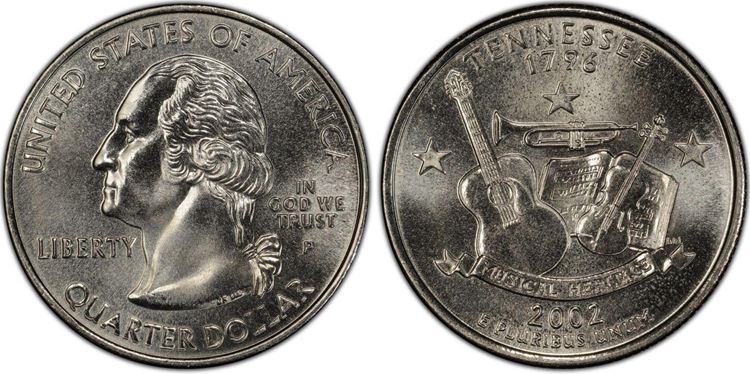 2002 P Tennessee State Quarter