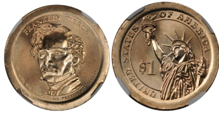 2010 Presidential Dollar Franklin Pierce