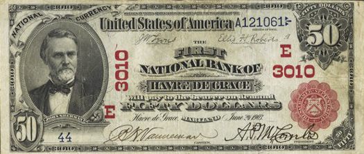 $50 1902 Red Seal Fr. 664 The First National Bank Ch