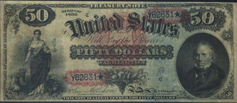 $50 Legal Tender 1869