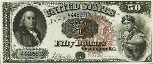 $50 Legal Tender Note 1880
