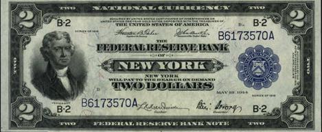 Federal Reserve Bank Note 1918