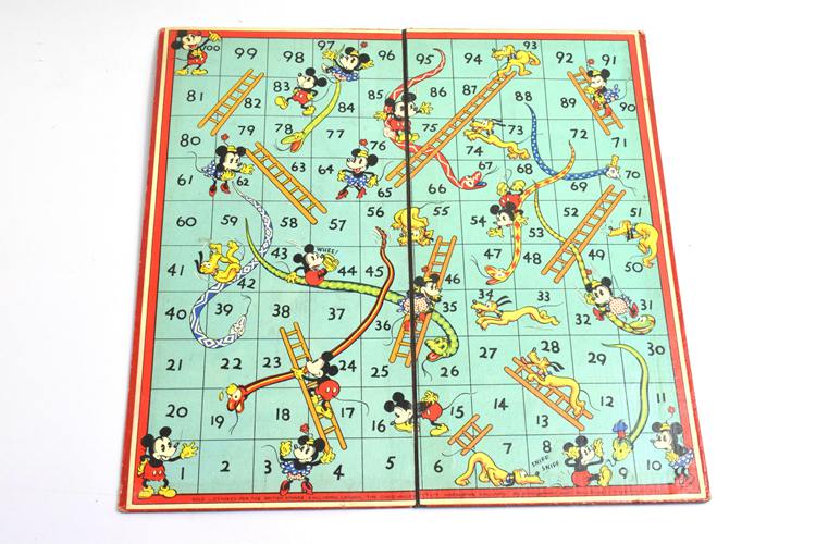 Mickey Mouse Snakes And Ladders