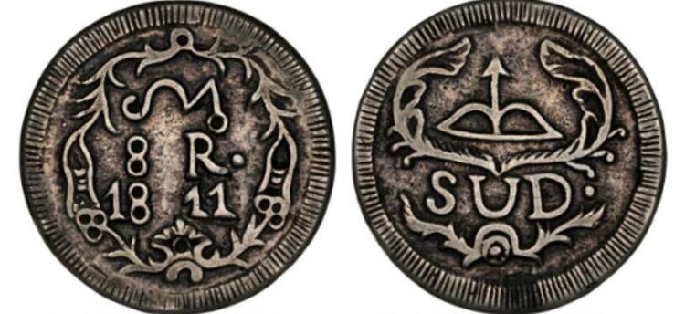Oaxaca. Ferdinand VII cast silver 8 Reales