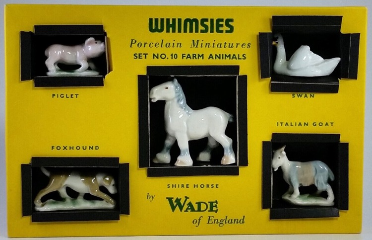 Wade Whimsies Farmyard Animals Figurines 1959