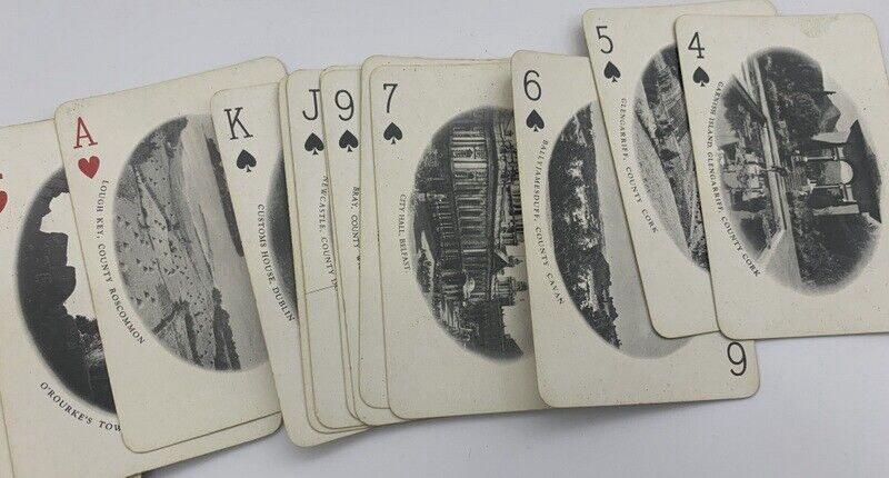 circa 1950s Complete Double Deck Playing Cards Irish Tourist Board Ireland Views
